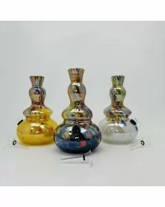 8 Inches - Soft Glass Waterpipe - Assorted Color- GR-Y-35