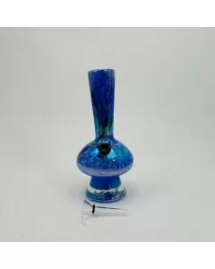 8 Inches - Soft Glass Waterpipe - GR-Y-27 - Assorted Color
