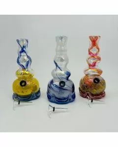 8 Inches - Softglass Waterpipe - GR-Y-33 - Assorted Color