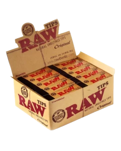 RAW NATURAL UNREFINED TIPS -50 PACK PER BOX