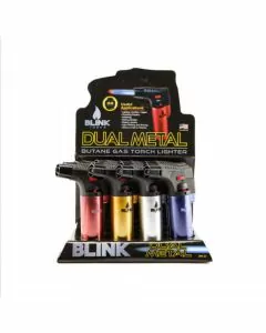 Blink - Dual Metal - Torch - Lighter - 12 Counts Per Display