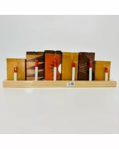  Dugout Wood - 4 Inches by 3 Inches - 6 Per Display  Assorted - (Small or Large)