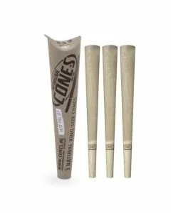  The Original Cones Natural Pre-Rolled Papers - King Size - 3 Cones per Pack - 32 Packs per Box - Unbleached