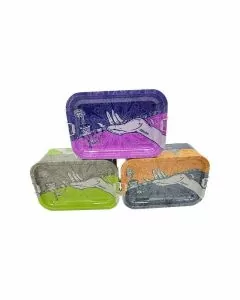Afghan Hemp Stashbox Kit With Tray + Hemp Woods - 25 Wraps Pack Per Box