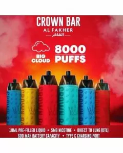 AL Fakher Crown Bar 8000 Puffs Disposable