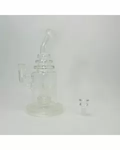 Aleaf - Waterpipe Frosted With Matrix Perc - 13 Inches - AL2081