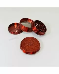 Amsterdam Grinder - 50mm - 4 Parts - Heavy Leaf Assorted Colors