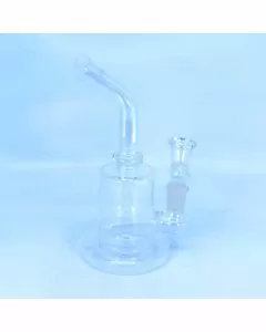 Bent Neck Waterpipe With Inline Perc - 6.5 Inch - Assorted Colors - WPAG95