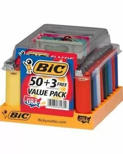BIC Classic Lighter MINI And Regular, Maxi Lighter Tray, Fashion Assorted Colors - Special Edition