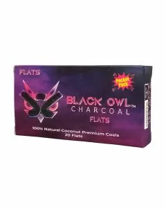 Black Owl - Coconut Charcoal Flats - Pocket Pack - 20 Counts