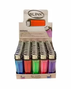 BLINK DISPOSABLE LIGHTER - 50 COUNT PER DISPLAY - ASSORTED COLORS