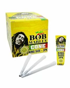 BOB MARLEY PRE-ROLLED CONE - KING SIZE - 3 PER PACK - 33 PACK PER DISPLAY