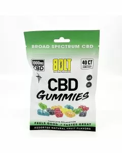 Bolt Cbd Gummies - 1000mg - 40 Count Per Bag - Assorted Fruit Flavors