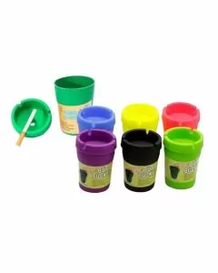 Butt Bucket - Ash Tray - 12 Counts Per Display - Assorted Colors -  Price Per Piece
