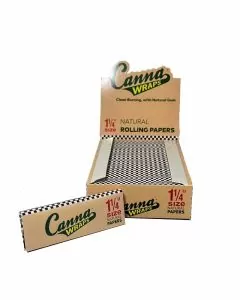 CANNA WRAPS UNBLEACHED PAPERS - 1 1/4 SIZE - 25 PIECES PER BOX - NATURAL