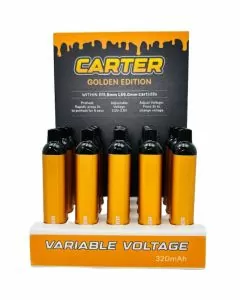 Carter - Battery 340mAh - 15 Counts Per Display - Golden Per Rainbow Edition