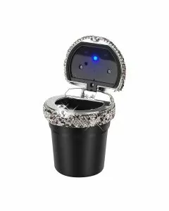CGCA2 - Car Ashtray - Diamond Top with LED Light - Assorted Colors - Price Per Piece