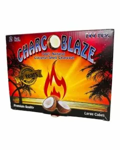 Charco Blaze Cubes - Hookah Charcoal - 2kg - 144 Pieces Per Box