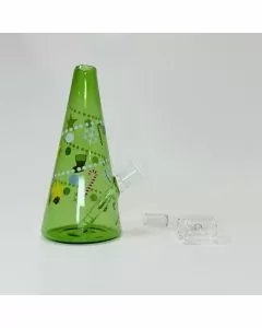 Christmas Tree Waterpipe - 6 Inch - with 14 mm Banger Perc