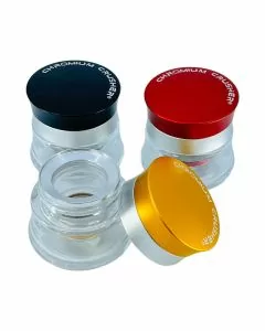 Chromium Crusher - Glass Jar Grinder - 2.5 Inch
