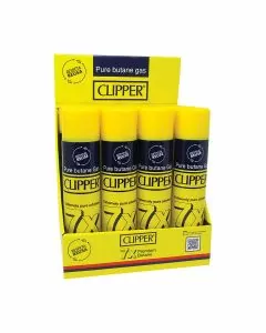 Clipper Premium Butane  7x Yellow  - 300ml - 12 Count Per Box