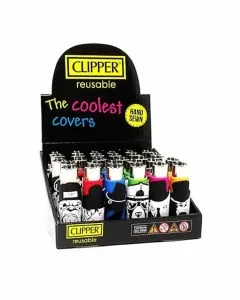 CLIPPER LIGHTER POP ANIMALS WITH HAND SEWN COVER - 30 COUNT PER DISPLAY - ASSORTED 