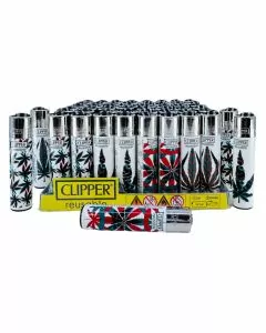 Clipper Lighter - 48 Piece Per Display - With 5 Piece Extra - Assorted Designs