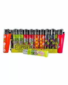 Clipper Lighter - 48 Piece Per Display - With 5 Piece Extra - Assorted Designs 