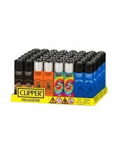 Clipper Lighter - Reusable New Rotational - 48 Pieces Per Display - CP11R