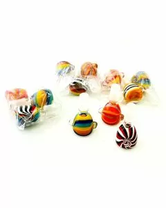 Color Swirl Bowl 14mm - Male - 3 Counts Per Pack - Assorted Colors - WCBL3