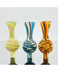 Colorful Striped Carb Cap - 3 Inch