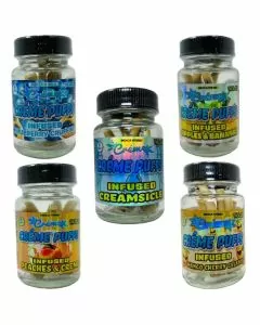 Creme - Puffs Infused Top Shelve - THC-A - Prerolls - 3.5 Grams - 6 Counts Per Jar