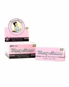 Blazy Susan Pink Deluxe Rolling Kit King Size Slim - 20 Count Per Box