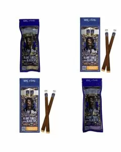 Dogg Lbs - Blunt Tube With Glass Tip - 2 Counts Per Pack - 10 Packs Per Display