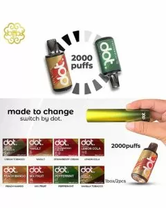 Dotmod - Switch 4000 Puffs Disposable - 2 Packs - 10 Counts Per Box
