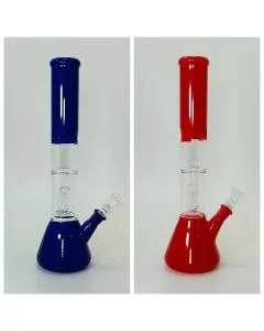 Double Dome Waterpipe With Inline Perc - 12 Inch - WPTS27