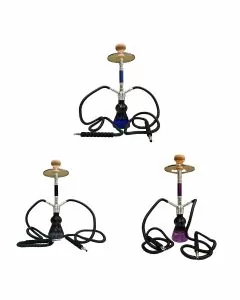 Dud Hookah Bubbly - 20" In Size - Glass Tray  - 2 Hose - Price Per Piece