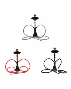 Dud Hookah Domino - 23" In Size - 2 Hose - Assorted - Price Per Piece