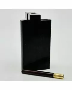 4 Inches - Black Wooden Dugout with One-Hitter