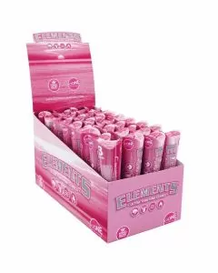 Elements Ultra Thin Pink Cones - 1 1/4 Size - 6 Counts Per Pack - 32 Packs Per Box
