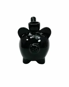 Fashioncraft - Black Piggy Ceramic Pipe (88092)