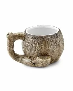 Fashioncraft Ceramic Coconut Mug Pipe - 88201