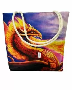 Fire Dragon Tote Bag - 3283