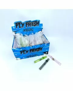 FLY FRESH GLASS CHILLUM - 50 COUNT PER PACK