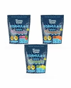 Frozen Fields Formula-X Live Resin - Delta 9 + CBD - 150 mg Gummies - 10 Counts Per Pack