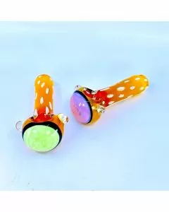 Fume Handpipe With Honeycomb Head - 4.5 Inch - Assorted Colors - Price Per Piece - HPMS94