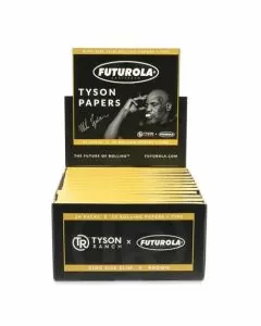 Futurola Tyson Ranch Slim Rolling Papers With Tips - King Size - 24 Counts Per Box