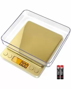 Fuzion - Digital Pocket Scale - 500 Grams x 0.01Gram - Gold - PT-500 Grams