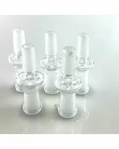 GLASS ADAPTER - 14MM MALE TO 14MM FEMALE - 5 PER PACK
