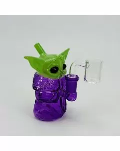Glass Baby Yoda Waterpipe - 5 Inches